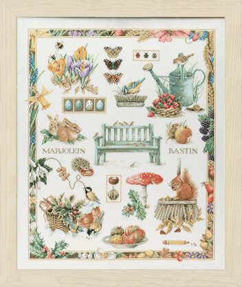 Lanarte Four Seasons Counted Cross Stitch Kit - 52 x 63 cm