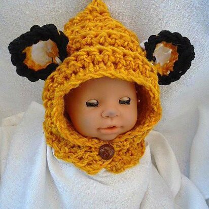 crochet lion king hat