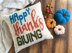 Happy Thanksgiving Pillow or Wall Hanging Banner