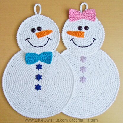 Snowman Potholder