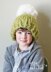 Chunky Knit Pom-Pom Hat and Cowl Set (Hat026)
