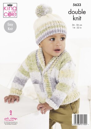 Baby Set Knitted in King Cole DK - 5633 - Downloadable PDF