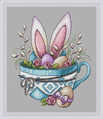 Bunny Ears Cross Stitch PDF Pattern