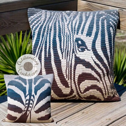Heads or Tails Zebra Mosaic Bag / Pillow
