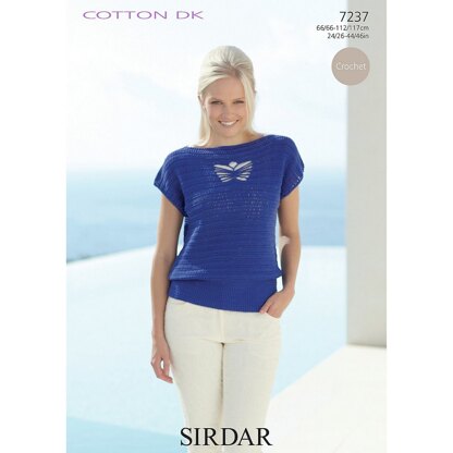 Top in Sirdar Cotton DK - 7237