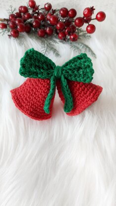 Christmas bells ornament easy crochet pattern