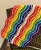 Rainbow ripple Afghan by HueLaVive