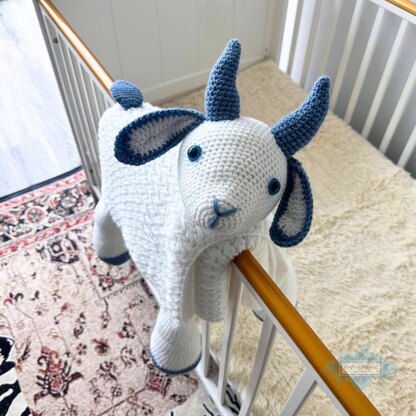 3in1 Farm Goat Baby Blanket