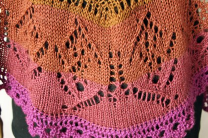 Butterfly in the Sunset Shawl