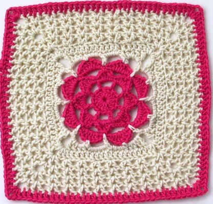 Winter Rose - 12" Square