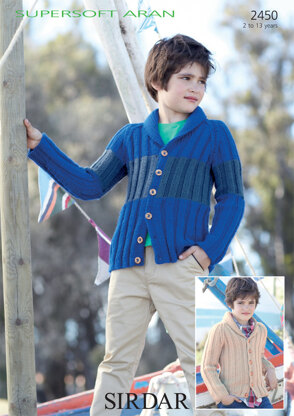 Coloured Jackets in Sirdar Supersoft Aran - 2450 - Downloadable PDF