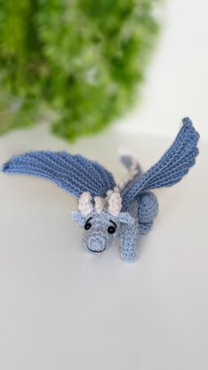 Celestial the Dragon crochet pattern, amigurumi dragon pattern