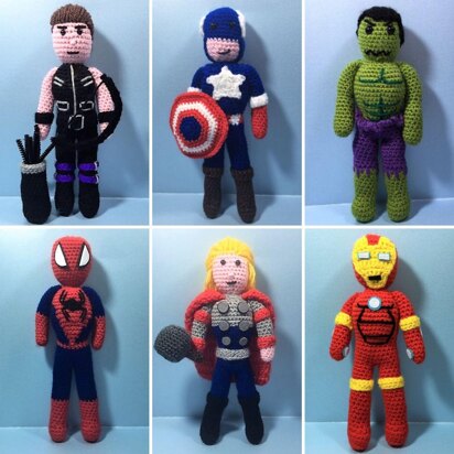 6 Avengers Crochet Pattern
