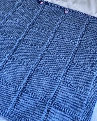 Aran Simple Square Blanket