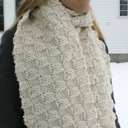 BasketWeave Knit Scarf