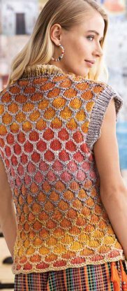 Honeycomb Vest in Noro Geshi - 16763 - Downloadable PDF