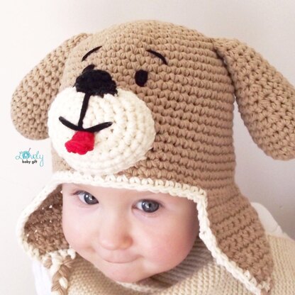 Puppy Dog Hat Crochet Pattern