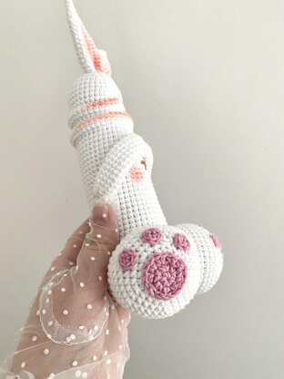 Cute Easter Bunny Penis funny crochet toy
