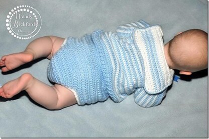 Ships Ahoy Sailor Diaper Cover & Shirt 12-110