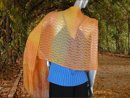 Airy shawl