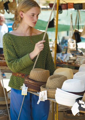 Sicily Sweater in Rowan Cotton Glace - Downloadable PDF