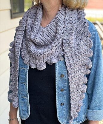 Provence Ruffled Shawl