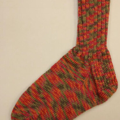 Basic Socks in Plymouth Yarn Happy Feet 100 - f738