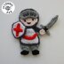 Knight Applique/Embellishment Crochet pattern* including free base square patternKnight Applique/Embellishment Crochet pattern* including free base square pattern