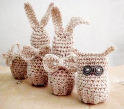 Easter Egg Covers-Bunny, Owl and Flower