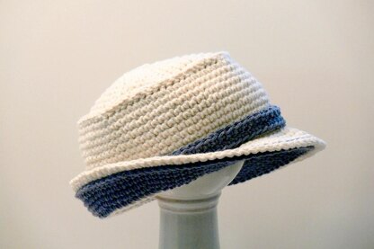 Boys, Girls, Mens Double Brimmed Crochet Hat