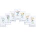 Jack Dempsey Stamped Decorative Hand Towels 7Pkg - Mason Jar Bouquets - 17in x 28in