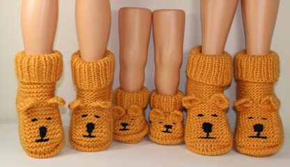 Baby Teddy Bear Booties