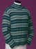 Striped Reverse Rib Mock Turtleneck #114