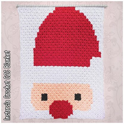 Intarsia - Santa Face - Chart Only