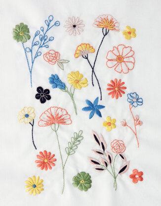 Wool and the Gang Wildflowers Embroidery Kit