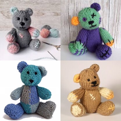 patchwork teddy much loved