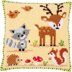 Vervaco Forest Animals Cross Stitch Cushion Kit - PN-0158026 - 40 x 40 cm