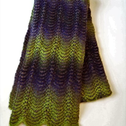 Sea and Sky Scarves - knitting pattern