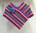 Rainbow Poncho with Flower