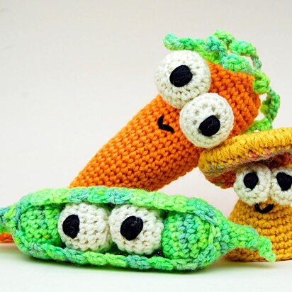 Crochet Don't Eat Your Veggies Amigurumi Toy Pattern