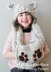 Chunky Bear Hat and Muff Cowl (Hat008)