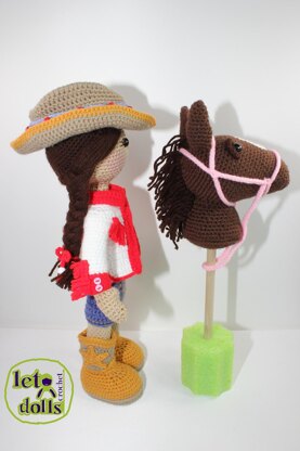Crochet doll pattern, Amigurumi doll pattern, Medium doll, 18"/46cm,Gilda