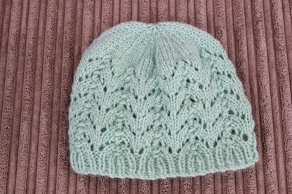 Knitting Pattern ladies hat beanie UK & USA Terms #16