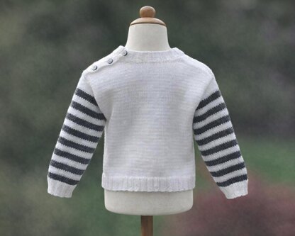 P021 Grey Cat Motif Jumper