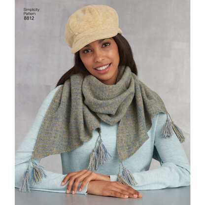 Simplicity 8812 Misses Cold Weather Accessories - Paper Pattern, Size A (ALL SIZES)