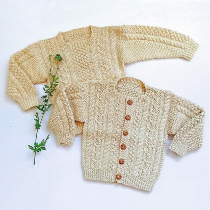 #19 Child's Aran Sweater - knitting pattern