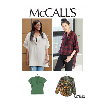 McCall's Misses'/Women's Tops M7840 - Sewing Pattern