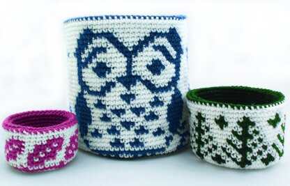 Reversible Trio of Forest Baskets