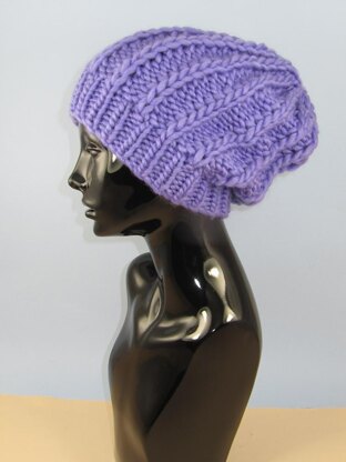 Super Chunky Fishermans Rib Slouch Hat