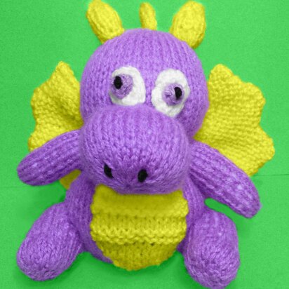 Spyro Dragon choc orange cover / toy - knitting pattern